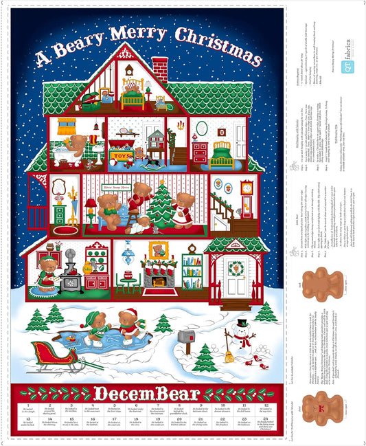 A Beary Merry Christmas Advent Calendar, reusable advent calendar