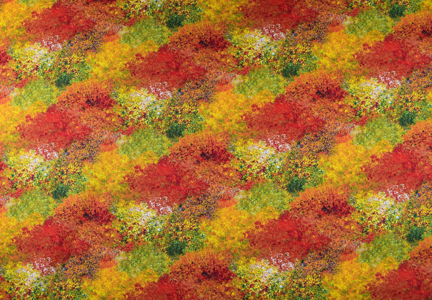 Autumn trees fabric, Quilting fabric, cotton fabric, Autumn Steam  -  Price by the Half Metre