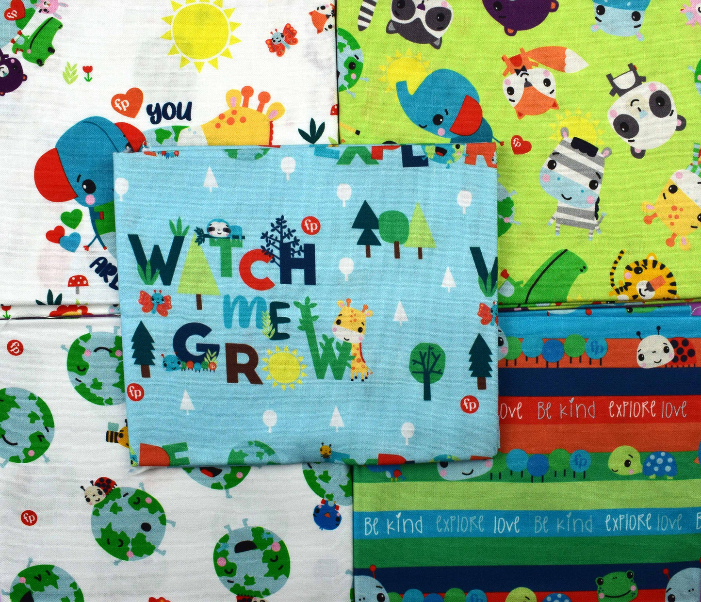 Childrens fat Quarter Bundle, Fisher Price Fabric