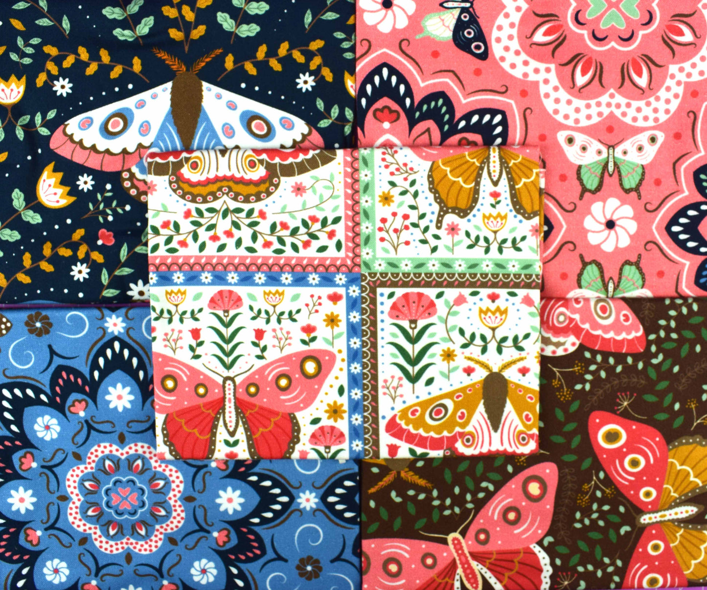 Butterfly fat Quarter Bundle,  quilting fabric by Alexander Holt