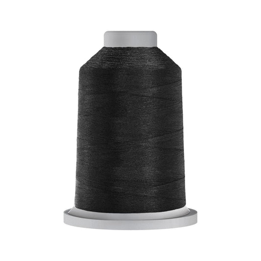 Black thread, quilting thread, sewing machine thread, glide no 40, Tex 27, sewing thread, 1000m cone, polyester thread