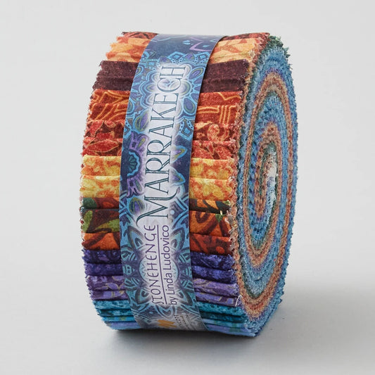 Stonehenge Marrakech jelly roll, Linda Ludovico The Quilt Sanctuary